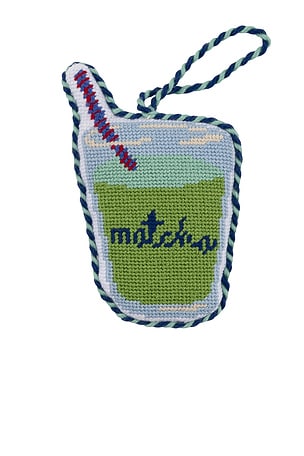 Matcha Needlepoint Icon Ornament Furbish Studio