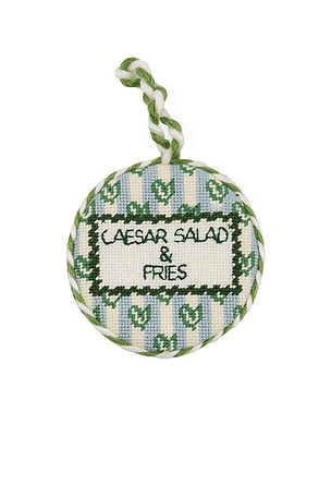 Girl Dinner Needlepoint Ornament Furbish Studio