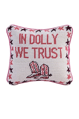 Trust Dolly Needlepoint Pillow Furbish Studio