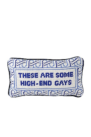High-End Gays Needlepoint Pillow Furbish Studio