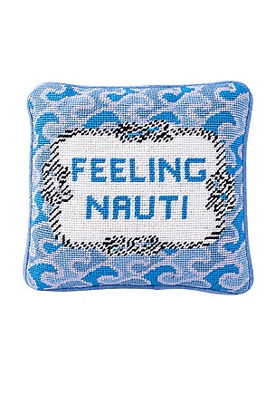 Nauti Needlepoint Pillow Furbish Studio