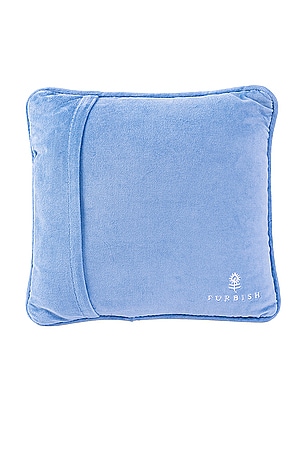 Furbish Studio Nauti Needlepoint Pillow in Blue