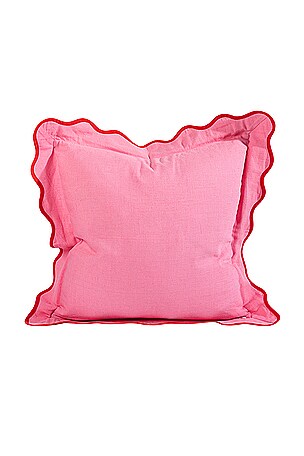 Furbish Studio Darcy Linen Pillow Cover in Pink