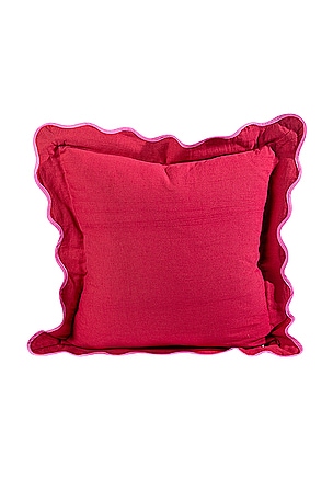 Furbish Studio Darcy Linen Pillow Cover in Red