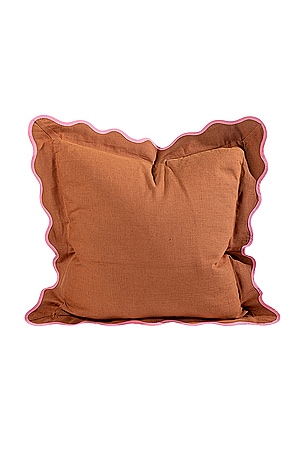 Furbish Studio Darcy Linen Pillow Cover in Brown