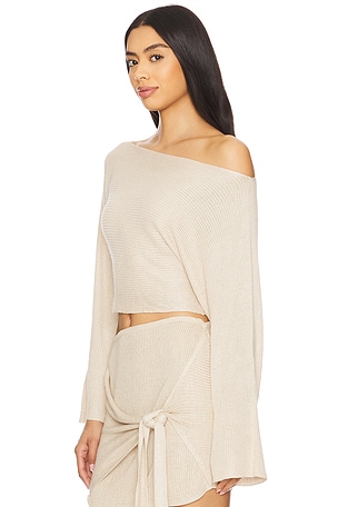 Flook The Label Callie Top in Beige