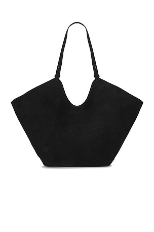 Flattered Dahlia Tote Bag in Black