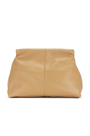 Flattered Clay Clutch in Tan