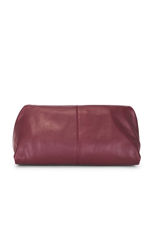 Flattered Clay Clutch in Burgundy