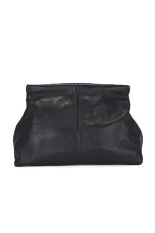 Flattered Clay Clutch in Black