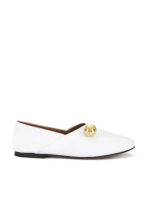 Flattered Pepper Flats in White