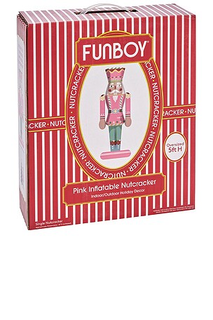 FUNBOY Large Pink Inflatable Nutcracker in Pink