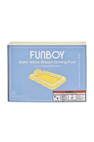 FUNBOY Striped Tanning Pool in Yellow