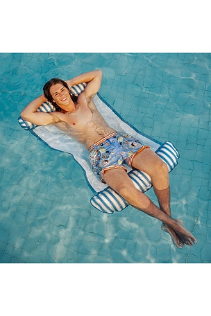 FUNBOY Fabric Pool Hammock in Blue,White