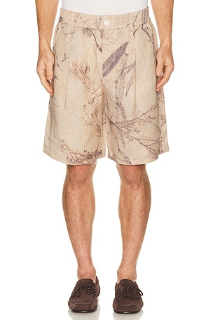 Printed Plant Dye Shorts Feng Chen Wang