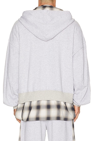 Feng Chen Wang 2 in 1 Zip Hoodie in Grey