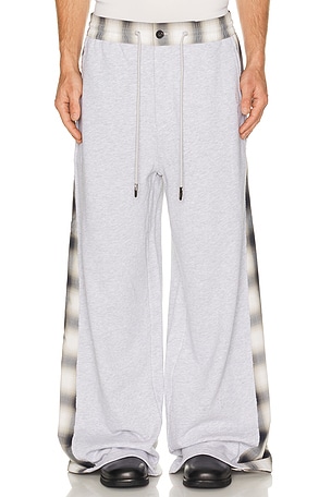 Patched Panel Jersey Trousers Feng Chen Wang