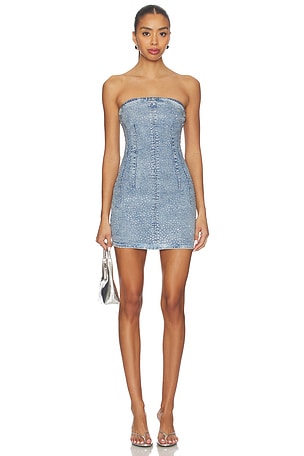 Crystal Strapless Mini Dress Good American
