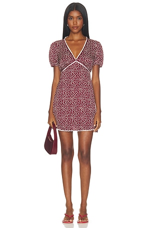 The Woven V Neck Dress Good American