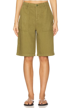 Lite Linen Bermuda Short Good American