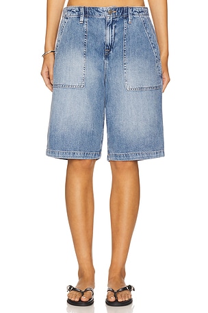 Lite Linen Bermuda Short Good American