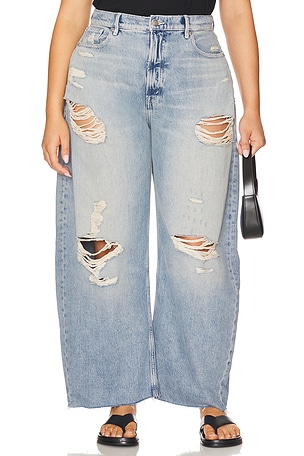 Good American Good Extreme Barrel in Blue