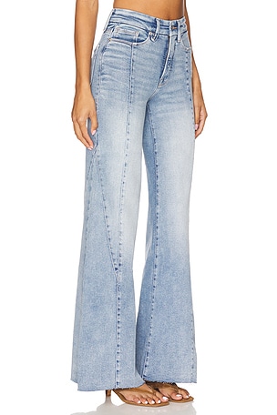 Good American Good Waist Palazzo in Blue