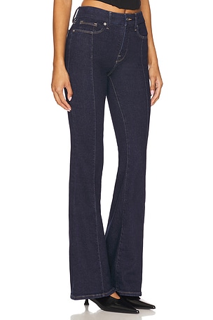 Good American Good Legs Flare in Blue