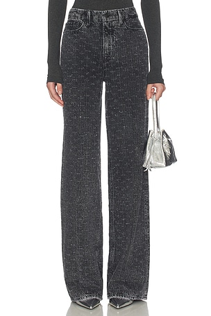 Good Skate Wide Leg Crystal Jeans Good American