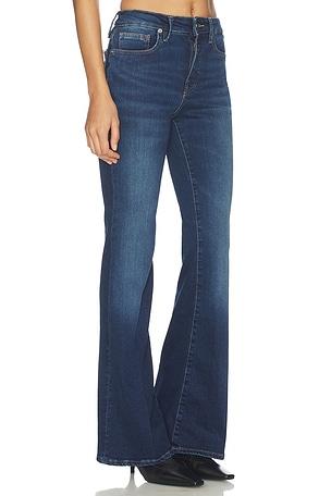 Good American Compression Good Legs Flare Jeans in Blue