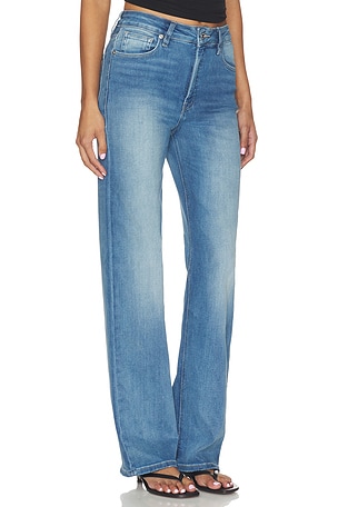 Good American Soft Tech True Straight Jeans in Blue. Size 16. Also