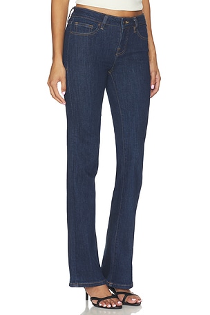 Good American Low Boot Jeans in Denim-Dark