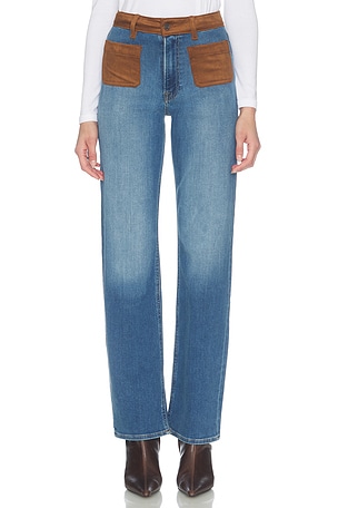 Soft Tech Good True Straight Jeans Good American