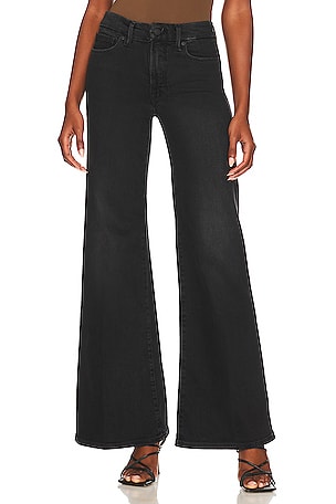 High Loose Flare Women's Jeans - Black
