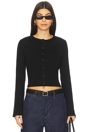 Bell Sleeve Knit Cardigan Good American