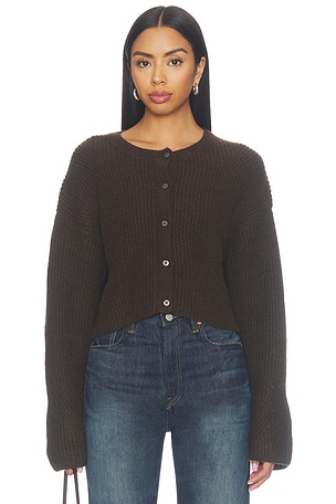 The Shrunken Cable Cardigan Good American