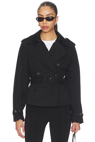 Cropped Trench Jacket Good American