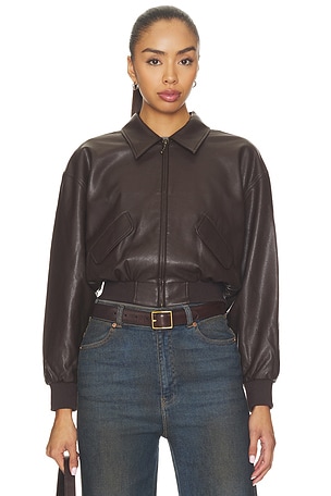 The Better Than Leather Cropped Jacket Good American