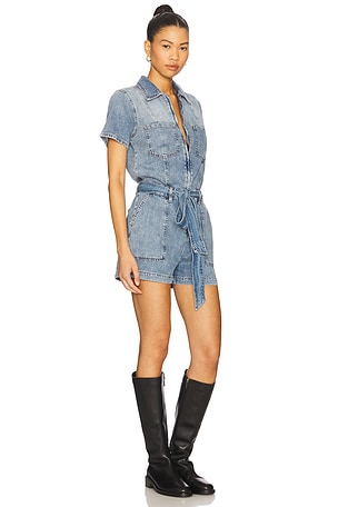 Good American Fit For Success Romper in Blue