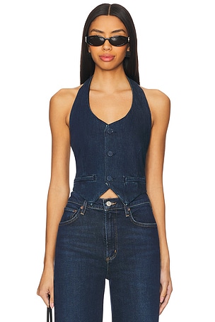 CHALECO HALTER DENIM Good American