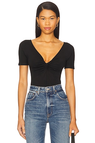 Jersey Twist Front Bodysuit Good American