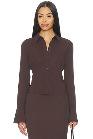 Matte Jersey Long Sleeve Shirt Good American