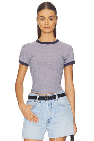 Super Stretch Ringer Baby Tee Good American