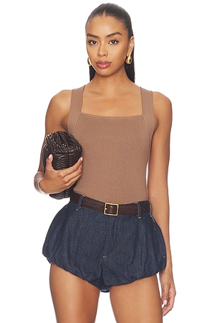 The Rib Strappy Tank Top Good American