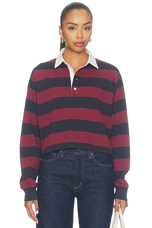 The Cropped Rugby Polo Good American