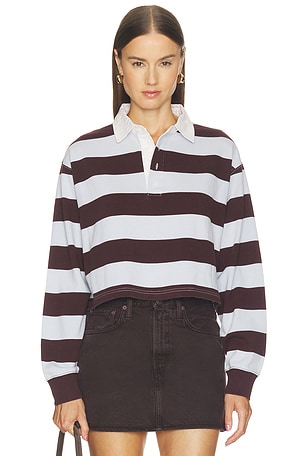 The Cropped Rugby Polo Shirt Good American