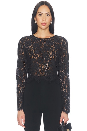 The Scalloped Lace Top Good American