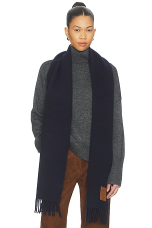 Double Face Solid Scarf Ganni