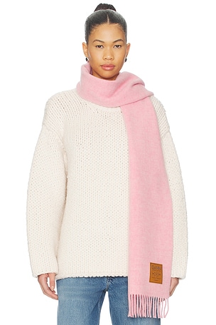 Double Face Solid Scarf Ganni