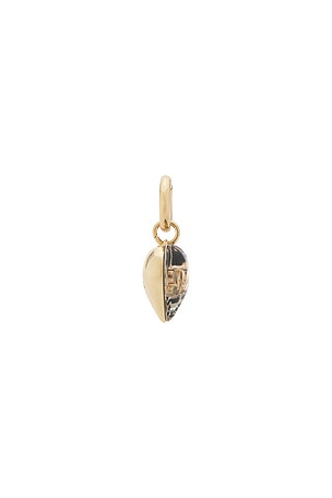 Ganni Bou Heart Charm in Metallic Gold